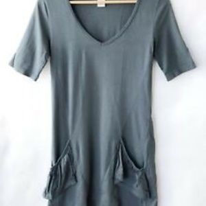 Prairie Underground Grey Green Tunic Top Dress - S